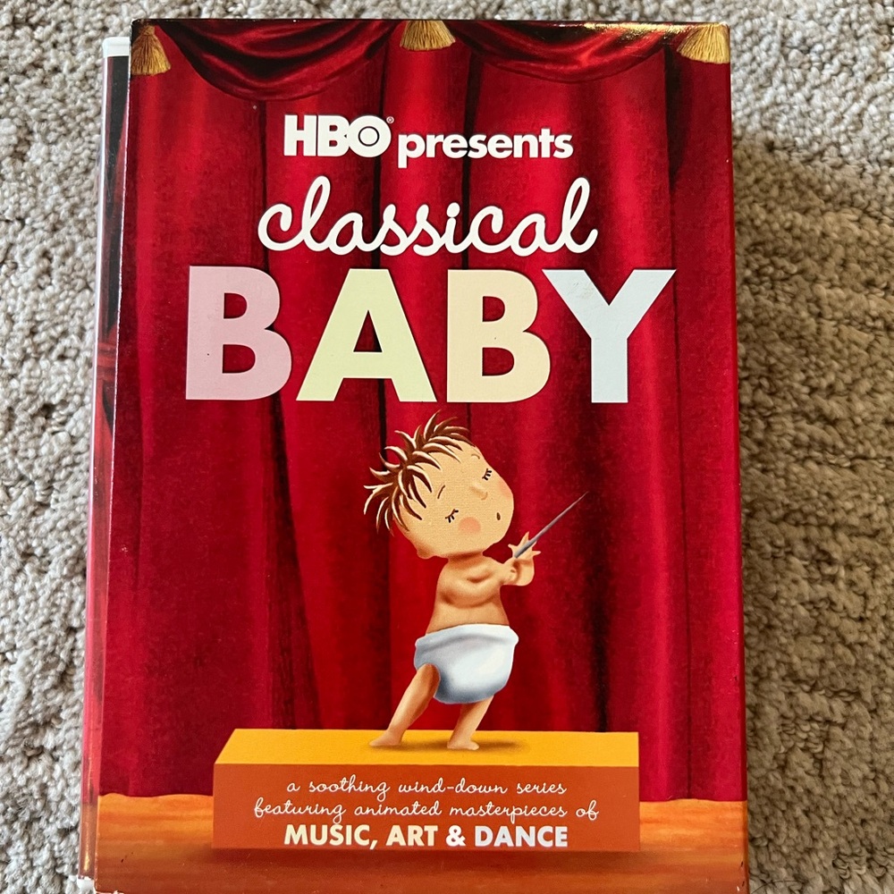 HBO Classical Baby DVD Set of 3: Music, Art & Dance with Guide for Parents